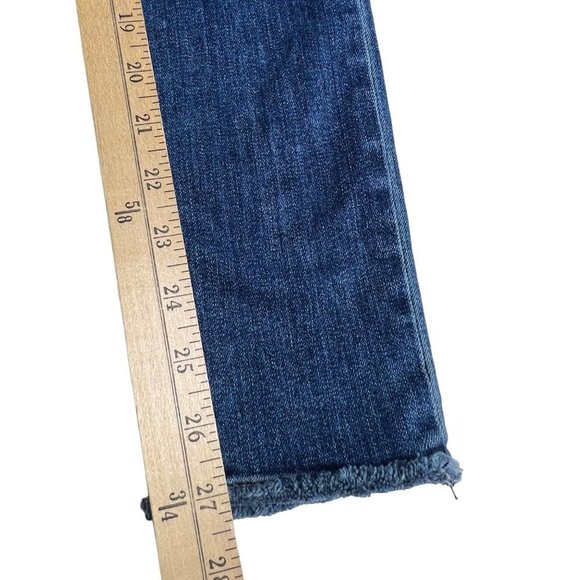 Rag & Bone Jeans Womens 25 Skinny Dark Wash Distressed - Picture 7 of 9